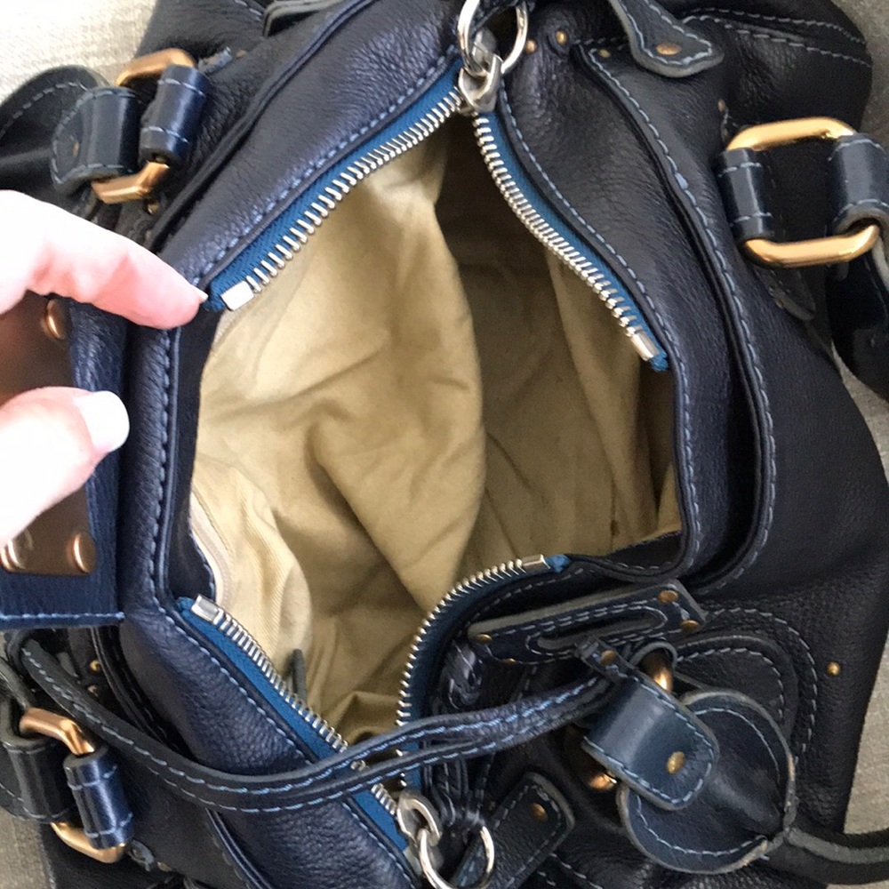 Chloe Paddington Navy blue bag - Picture 3 of 8